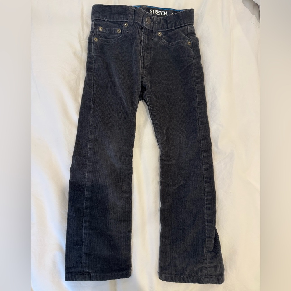 Crewcuts boys slim leg corduroy pants size 4